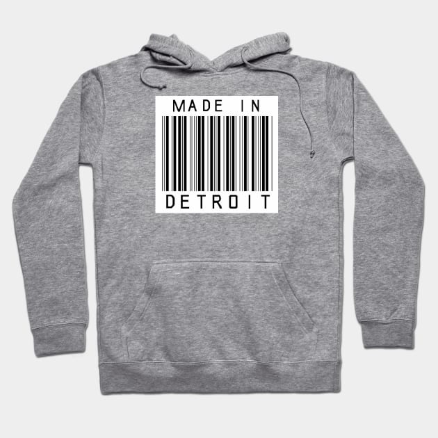 Detroit barcode Hoodie by HeeHeeTees